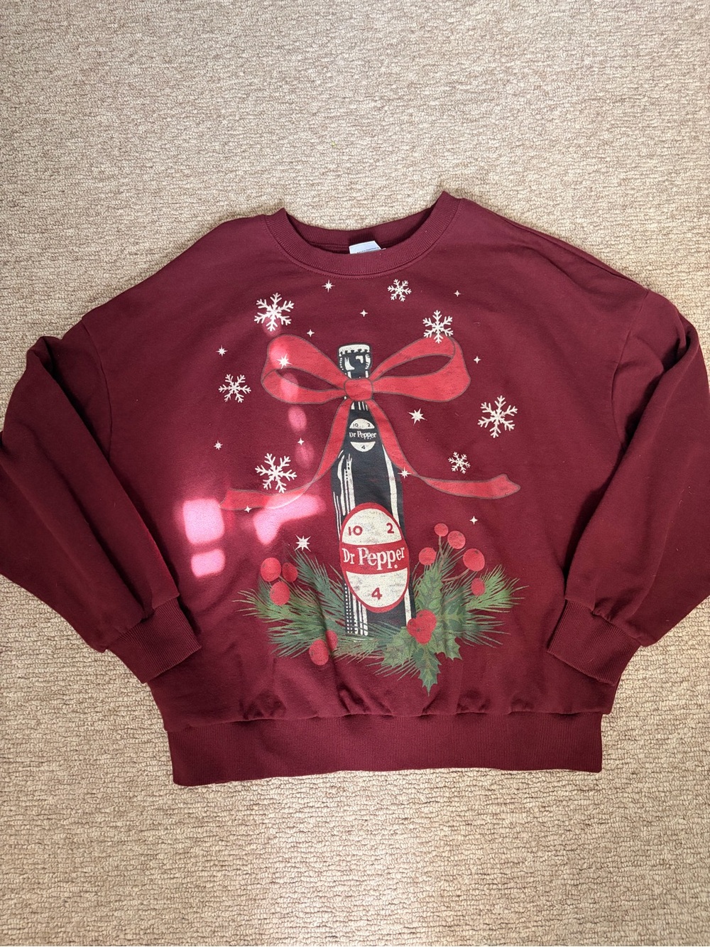 Target brand Dr. Pepper Christmas fleece sweatshirt ❤️🎄